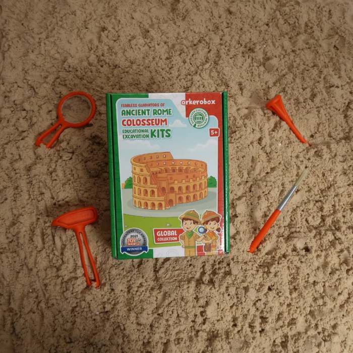 Arkerobox - set arheologic educational si puzzle 3d, roma antica, colosseum - imagine produs HeiBebe.ro [3]