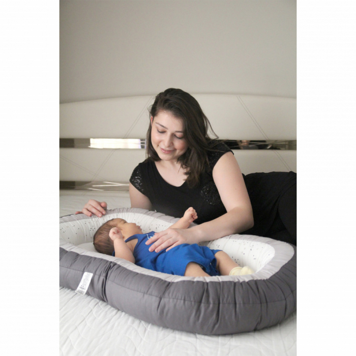 Babynest cu 2 fete babyjem luxury between parents - imagine produs HeiBebe.ro [6]