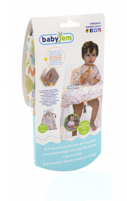 Baveta multifunctionala cu prindere pe scaunul de masa babyjem - imagine produs HeiBebe.ro [5]