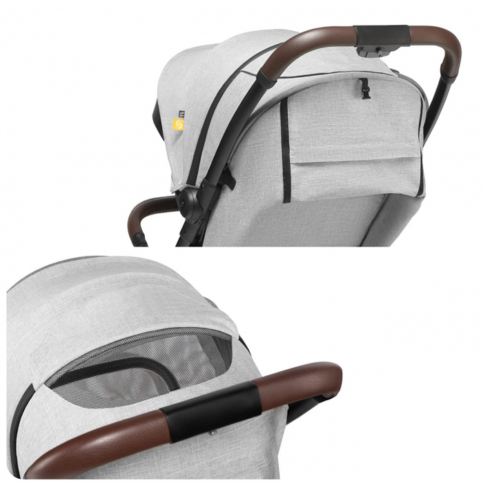 Carucior sport pliabil skiddou espoo+ normandic dream, ultracompact pentru calatorii, gri - imagine produs HeiBebe.ro [10]