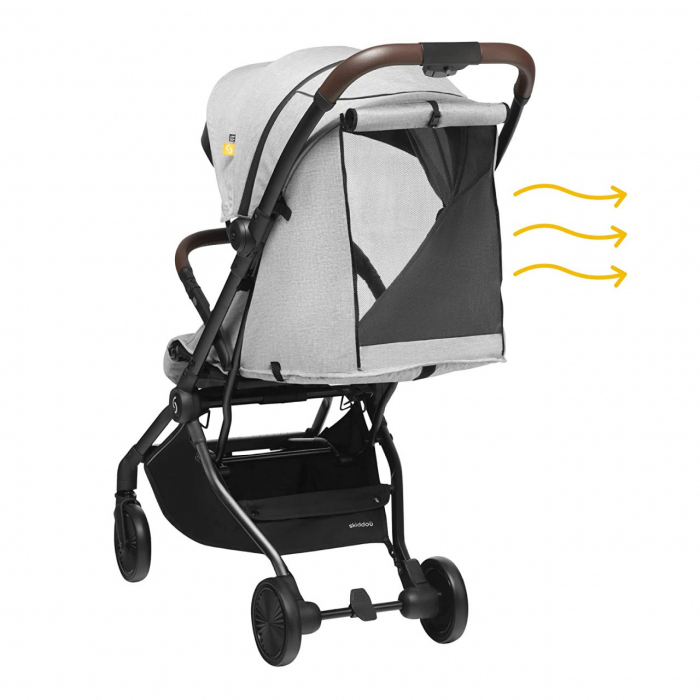 Carucior sport pliabil skiddou espoo+ normandic dream, ultracompact pentru calatorii, gri - imagine produs HeiBebe.ro [9]