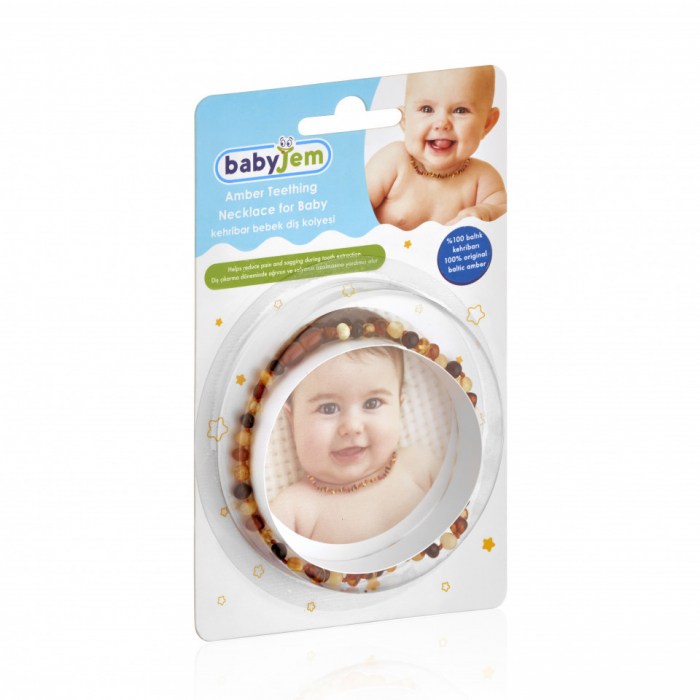 Colier din chihlimbar pentru copii babyjem - imagine produs HeiBebe.ro [11]