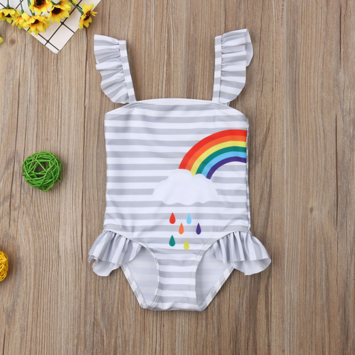 Costum de baie - curcubeu - gemene - imagine produs HeiBebe.ro [3]