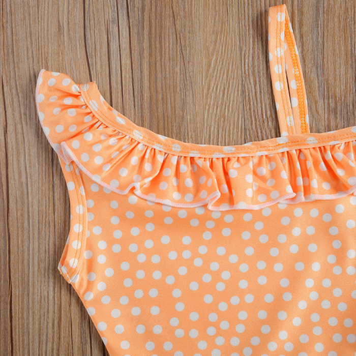 Costum de baie galben cu buline - imagine produs HeiBebe.ro [5]