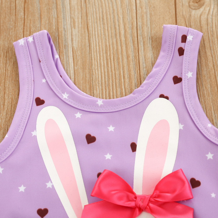 Costum de baie iepuri cu fundita - imagine produs HeiBebe.ro [12]