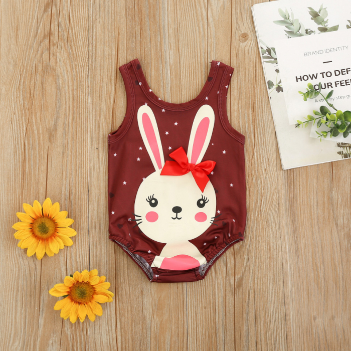 Costum de baie iepuri cu fundita - imagine produs HeiBebe.ro [6]