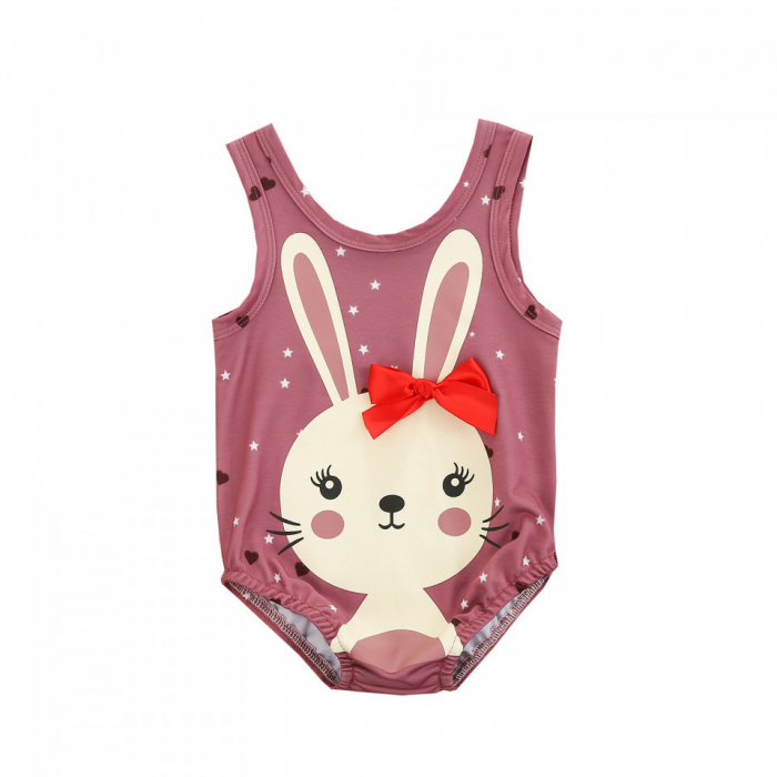 Costum de baie iepuri cu fundita - imagine produs HeiBebe.ro [2]