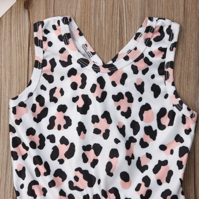 Costum de baie leopard roz cu volan - imagine produs HeiBebe.ro [3]