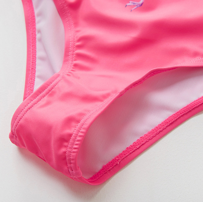 Costum de baie roz bombon cu flamingo - imagine produs HeiBebe.ro [3]
