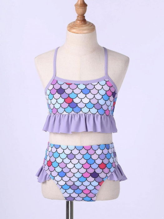 Costum de baie sirena cu solzi - imagine produs HeiBebe.ro [7]