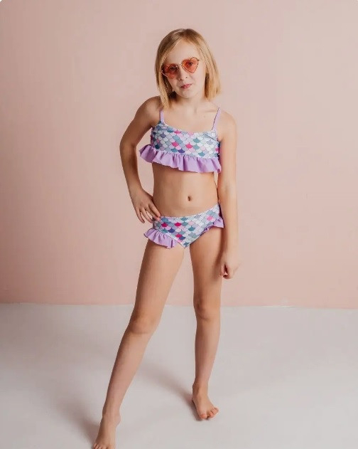 Costum de baie sirena cu solzi - imagine produs HeiBebe.ro [4]