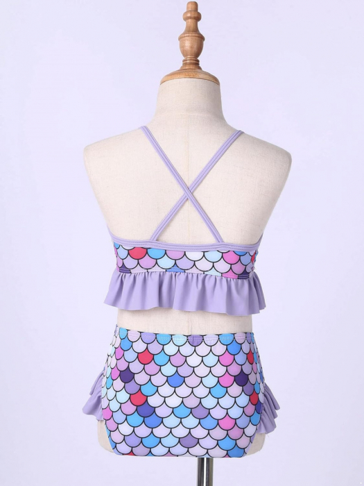 Costum de baie sirena cu solzi - imagine produs HeiBebe.ro [9]