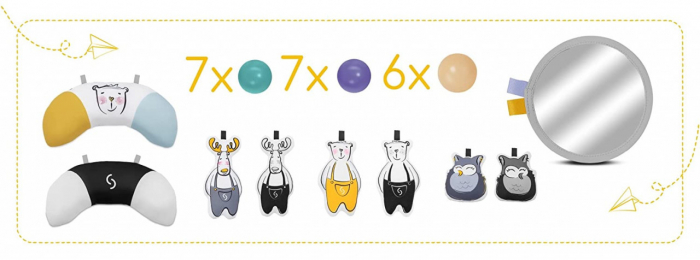 Covoras senzorial si educativ 3 in 1 skiddou lykke - imagine produs HeiBebe.ro [2]