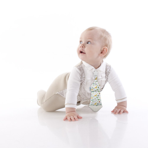 Cravata bebelusi cu accesoriu de dentitie babyjem - imagine produs HeiBebe.ro [8]