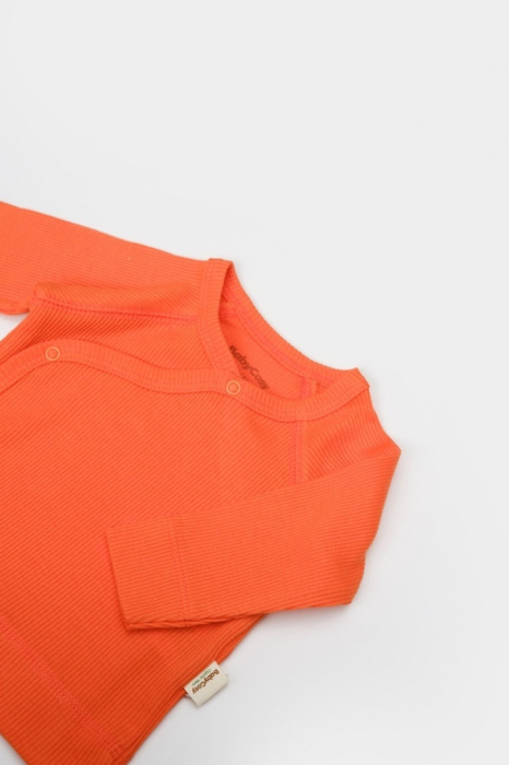 Cutie 4 piese pentru nou nascut - 100% bumbac organic - portocaliu, babycosy - imagine produs HeiBebe.ro [5]