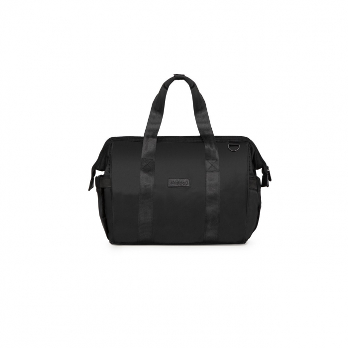 Geanta multifunctionala pentru parinti skiddou inger, onyz leather, negru - imagine produs HeiBebe.ro [3]