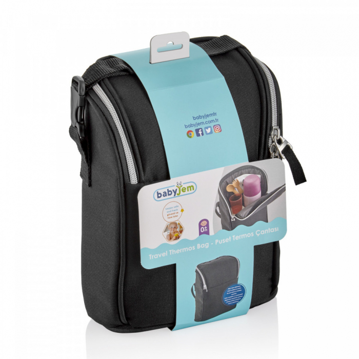 Geanta termoizolanta babyjem handy travel black - imagine produs HeiBebe.ro [5]
