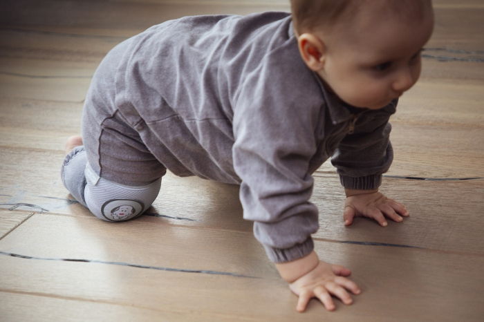 Genunchiere de protectie pentru bebelusi babyjem, gri - imagine produs HeiBebe.ro [4]