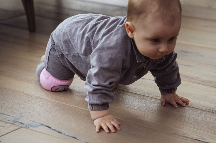 Genunchiere de protectie pentru bebelusi babyjem, roz - imagine produs HeiBebe.ro [7]