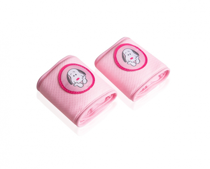 Genunchiere de protectie pentru bebelusi babyjem, roz - imagine produs HeiBebe.ro [1]