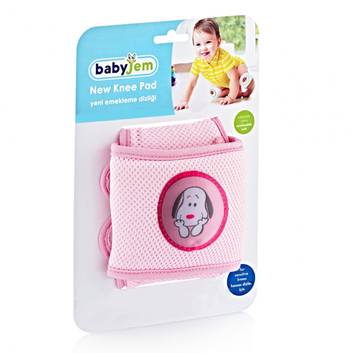 Genunchiere de protectie pentru bebelusi babyjem, roz - imagine produs HeiBebe.ro [6]
