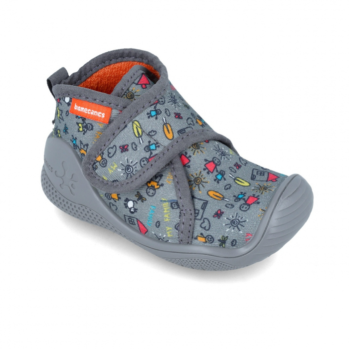 Incaltaminte de interior biomecanics zapatilla my family, gri) - imagine produs HeiBebe.ro [5]