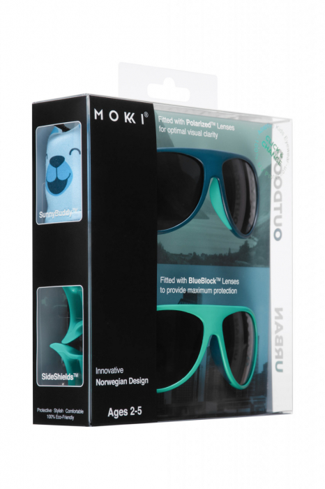 Ochelari de soare pentru copii mokki click & change, protectie uv, bleu, 2-5 ani, set 2 perechi - imagine produs HeiBebe.ro [4]