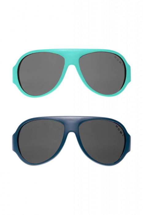 Ochelari de soare pentru copii mokki click & change, protectie uv, bleu, 2-5 ani, set 2 perechi - imagine produs HeiBebe.ro [5]