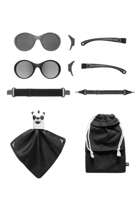 Ochelari de soare pentru copii mokki click & change, protectie uv, negru, 0-2 ani, set 2 perechi - imagine produs HeiBebe.ro [1]