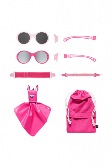 Ochelari de soare pentru copii mokki click & change, protectie uv, roz, 0-2 ani, set 2 perechi - imagine produs HeiBebe.ro [5]