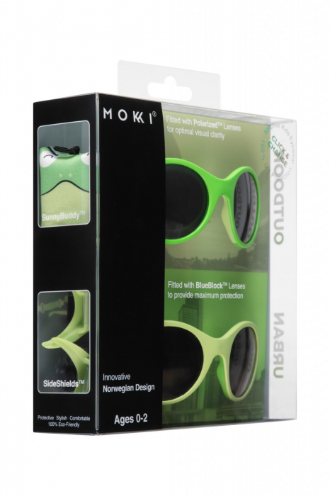 Ochelari de soare pentru copii mokki click & change, protectie uv, verde, 0-2 ani, set 2 perechi - imagine produs HeiBebe.ro [4]