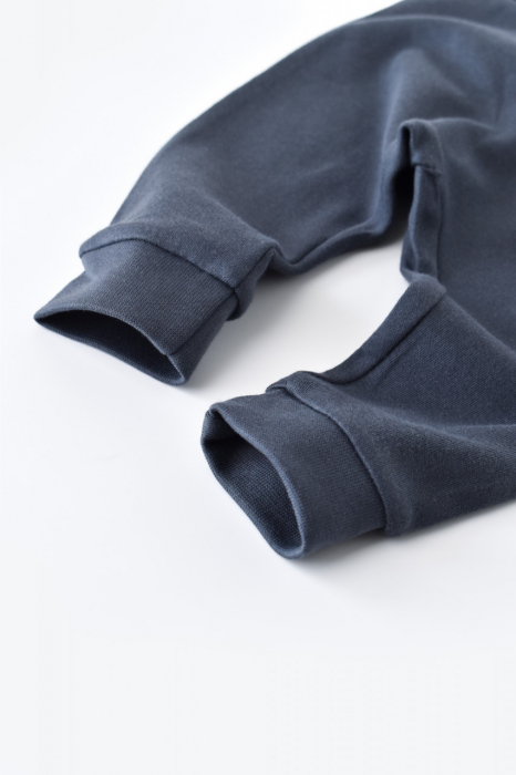 Pantaloni bebe unisex din bumbac organic bleumarin babycosy - imagine produs HeiBebe.ro [4]