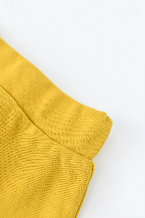 Pantaloni bebe unisex din bumbac organic galben babycosy - imagine produs HeiBebe.ro [3]