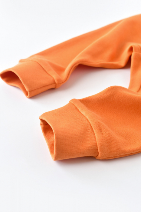 Pantaloni bebe unisex din bumbac organic portocaliu babycosy - imagine produs HeiBebe.ro [5]