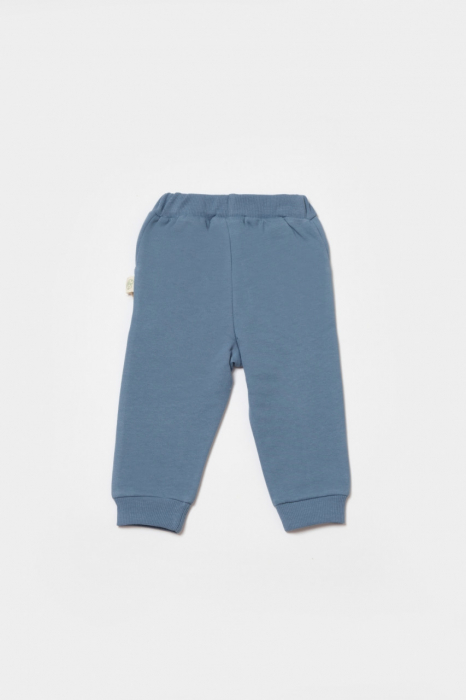 Pantaloni lungi, two thread, 100%bumbac organic - indigo, babycosy - imagine produs HeiBebe.ro [2]