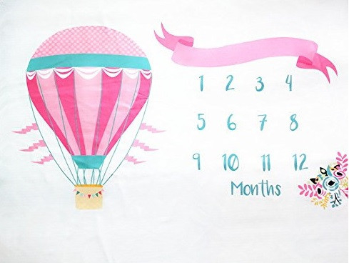 Paturica milestone subtire pentru fotografii memorabile balon - imagine produs HeiBebe.ro [1]