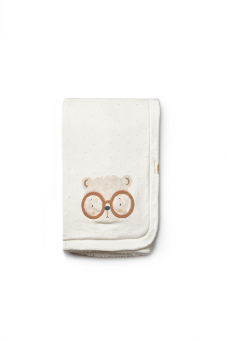 Paturica pentru nou nascut, 100% bumbac organic, teddybear, babycosy - imagine produs HeiBebe.ro [3]