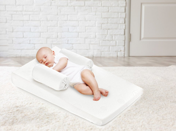 Pozitionator cu plan inclinat babyjem eco reflux white - imagine produs HeiBebe.ro [6]