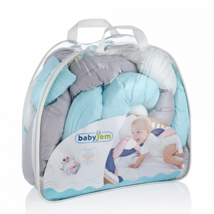 Protectie laterala bumper impletit babyjem - imagine produs HeiBebe.ro [3]