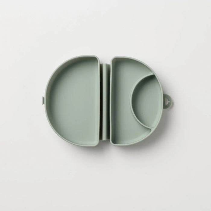 Recipient diversificare hrana bebelusi miniware silifold, 100% din silicon alimentar, sage - imagine produs HeiBebe.ro [2]