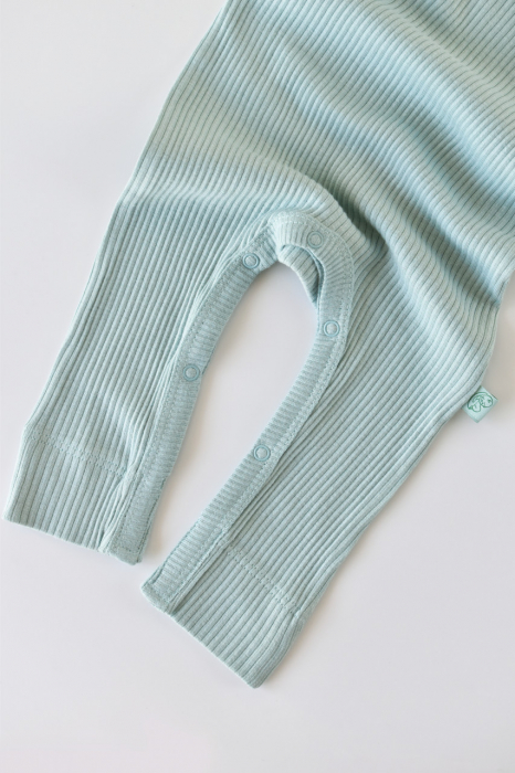 Salopeta cu maneca lunga si pantaloni lungi din bumbac organic si modal - mint babycosy - imagine produs HeiBebe.ro [5]