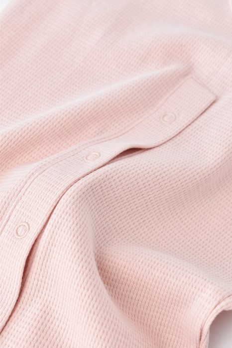 Salopeta cu pantaloni scurti - 100% bumbac organic - roz, babycosy - imagine produs HeiBebe.ro [6]