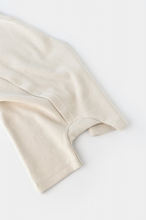 Salopeta fara maneci si pantaloni scurti - 100% bumbac organic - stone, babycosy - imagine produs HeiBebe.ro [5]