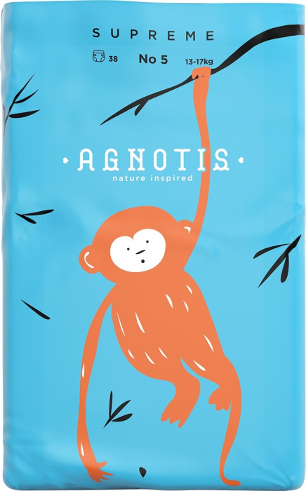 Scutece hipoalergenice supreme agnotis, marimea nr. 5, 13-17 kg, 38 bucati - imagine produs HeiBebe.ro [3]