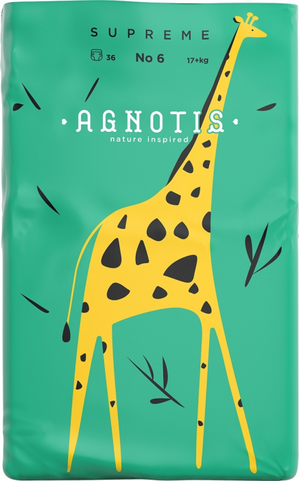 Scutece hipoalergenice supreme agnotis, marimea nr. 6, 17+ kg, 36 bucati - imagine produs HeiBebe.ro [3]