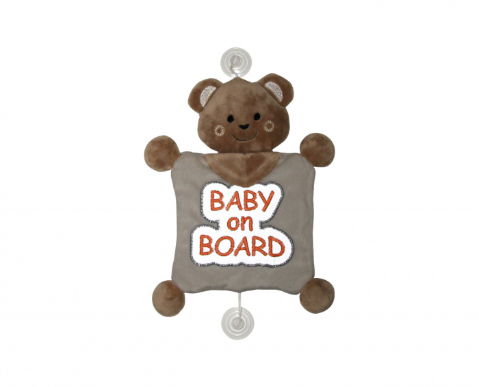 Semn reflectorizant baby on board babyjem, rosu - imagine produs HeiBebe.ro [1]