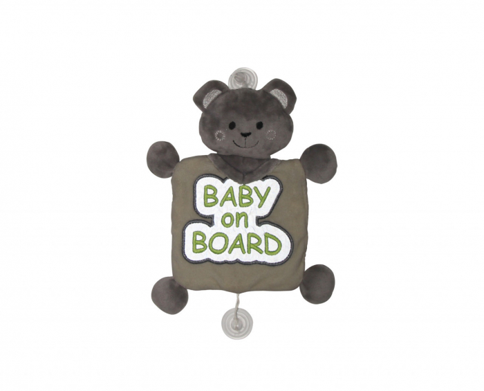 Semn reflectorizant baby on board babyjem, verde - imagine produs HeiBebe.ro [1]