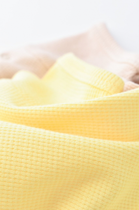 Set 2 body-uri bebe unisex -100% bumbac organic - galben/roz, babycosy - imagine produs HeiBebe.ro [10]