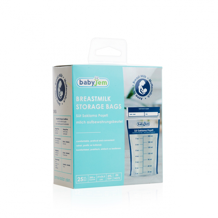 Set 25 pungi pentru stocarea laptelui matern babyjem - imagine produs HeiBebe.ro [5]