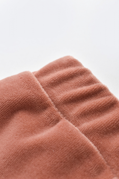 Set 3 piese broscuta cu body, pantalonasi si vestuta din 80%bumbac organic si 20% poliester - caramiziu, babycosy - imagine produs HeiBebe.ro [9]